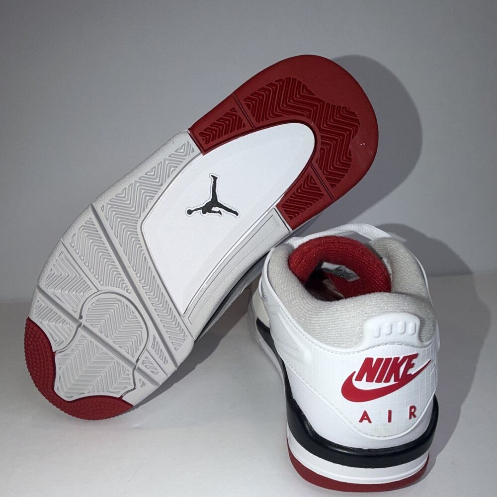 Jordan Air Jordan 4 RM (GS) Boys 6Y White/Varsity Red Black FQ7938-102 - Picture 6 of 7